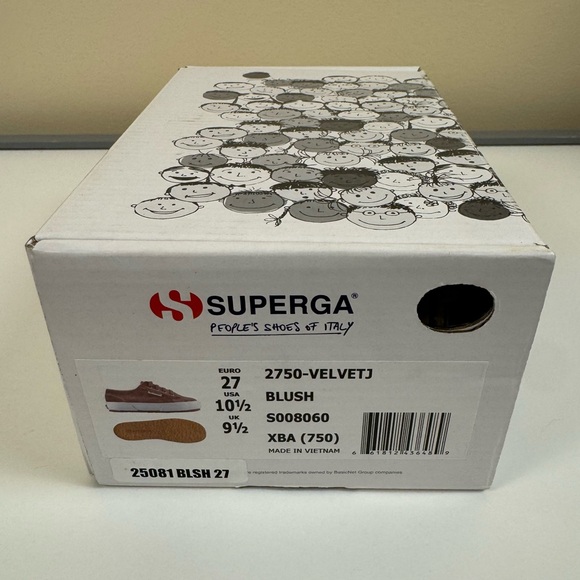 Superga Velvet Sneakers in Blush - Picture 9 of 9